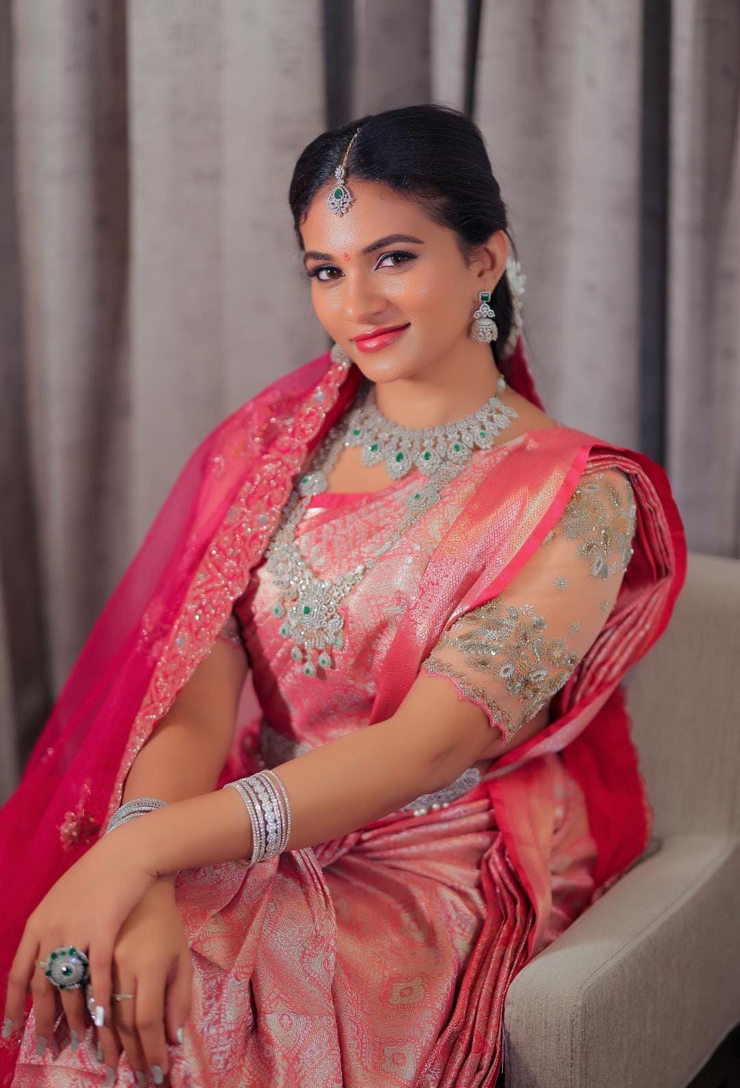Glass skin signature bridal makeup by Kishaley - View in portfolio
